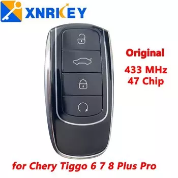 XNRKEY оригинальный автомобильный БЕСКЛЮЧЕВОЙ смарт-ключ для Chery 434 МГц ID47 ChipTiggo 8 Plus Tiggo 8 Pro OMODA Интеллектуальный дистанционный ключ