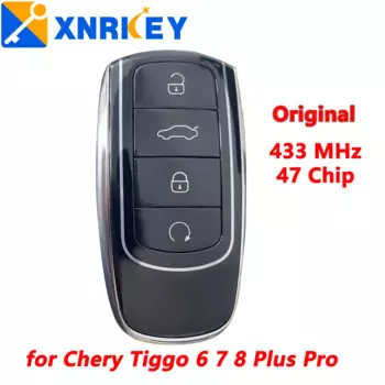 XNRKEY оригинальный автомобильный БЕСКЛЮЧЕВОЙ смарт-ключ для Chery 434 МГц ID47 ChipTiggo 8 Plus Tiggo 8 Pro OMODA Интеллектуальный дистанционный ключ