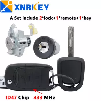 XNRKEY оригинальный Смарт-пульт для автомобиля Chevrolet ID47 чип 433 МГц HITAG3 7961X чип 3 кнопки для Chevrolet запасной ключ набор