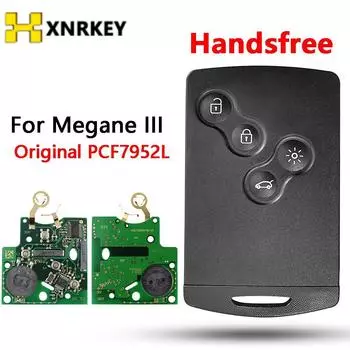 XNRKEY умный дистанционный ключ для Renault Megane III Scenic 2009 - 2014 433 МГц PCF7952/PCF7941Chip с лезвием