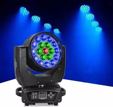 XPCLEOYZ 19x15W RGBW Zoom Beam Wash Moving Head Light