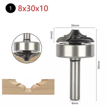 XQZQ Твердосплавная фреза 8 мм с подшипником для дерева