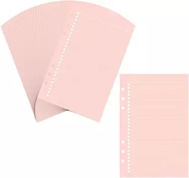 XRHYY Сменные блоки для блокнота A5/A6, цветные, 40 листов