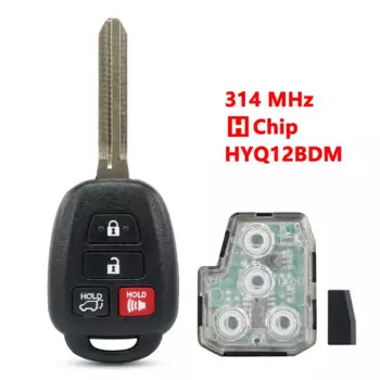 XRNKEY 314 МГц умный дистанционный ключ от автомобиля для Toyota Camry Corolla 2012 2013 2014 2015 2016 2017 HYQ12BDM 4 кнопки автобрелок G
