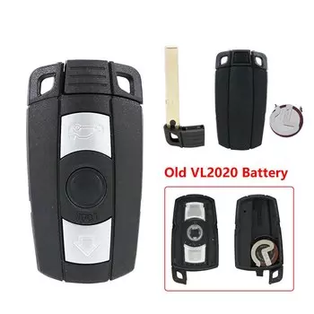 XRNKEY 3 кнопки дистанционный Автомобильный ключ оболочка брелок для BMW X5 X6 E60 E70 E71 E87 E90 для BMW 1 3 5 6 серии с 2025 батареей