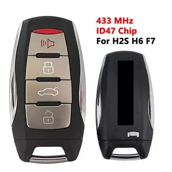 XRNKEY 4 кнопочный автомобильный умный дистанционный ключ без ключа 433 МГц с чипом ID47 для GWM Haval H8 H7 H9 H2S M6 F7X H4 F7 M4