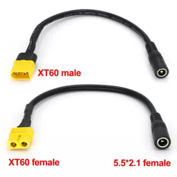 JCD XT60 Male/Female to DC 5.5x2.1mm кабель