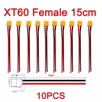 XT60 разъем для аккумулятора CNMAWAY, 10 шт.
