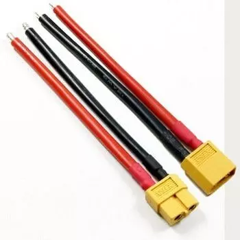 XT60 разъем, силиконовый провод 12 AWG, 10 см