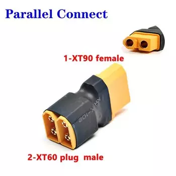 XT60 XT90 / T plug 2 Male to 1 Female / 1-Male to 2-Female параллельный соединитель Adapter для автомобильного самолета Heli Lipo Battery ESC