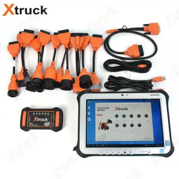 Xtruck Y009 HDD Экскаватор строительная техника с FZG1 планшет диагностические инструменты многофункциональный OBD2 сканер тяжелый грузовик