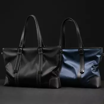 XUANWEI мужская сумка, модная сумка на одно плечо, 14 дюймов, сумка-мессенджер для ноутбука, черная оксфордская Холщовая Сумка