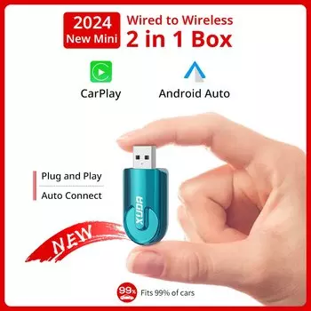 XUDA 2in1 Беспроводной адаптер Carplay Android Auto Smart USB Dongle Plug and Play для Havel Kia Volvo Audi MG VW Hyundai Jeep