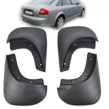 XUKEY SET MUD FLAP FIT FOR 1998~2005 AUDI A6 C5 SEDAN MUD FLAPS GUARDS MUDGUARDS 2004 2003 2002 01 2000 1999 АКСЕССУАРЫ