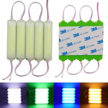 XUNATA COB модуль светодиодный 3Вт 12В/24В белый зеленый синий розовый IP67 20 шт.