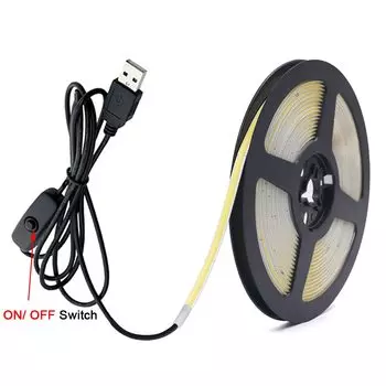 XUNATA COB светодиодная лента 5 мм теплый белый 0.5 м