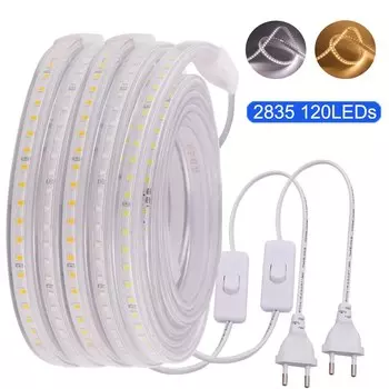 XUNATA гибкая светодиодная лента 276 светодиодов/м 220В