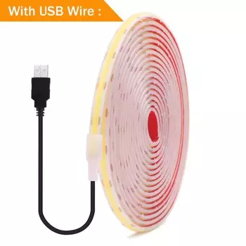 XUNATA IP68 Водонепроницаемая светодиодная лента COB 320 светодиодов