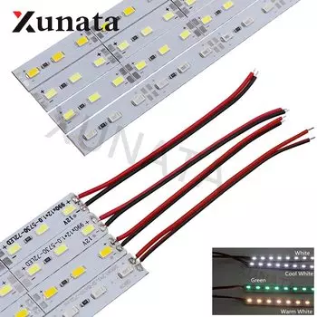 XUNATA светодиодная полоса 50 см 5630/5730 холодный/теплый белый DC12V/24V