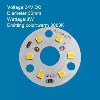 XunShiNi трехцветная светодиодная лампа 24В 3Вт/6Вт
