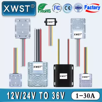 XWST Преобразователь постоянного тока в постоянный 12 В 24 В в 36 В 1 А 1,5 А 3 А 5 А 8 А 10 А 15 А 20 А Повышающий источник питания 10-35 В в 36 В постоянного тока Регулятор напряжения
