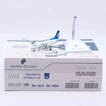 XX20329 Коллекционный самолет из сплава в подарок JC Wings 1:200 Air Новая Зеландия Link «StarAlliance» Saab 340A Литая под давлением модель самолета ZK-NLP