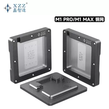 XZZ M1 Pro/Max BGA CPU Трафарет для реболлинга Посадка Оловянная платформа 2 в 1, антинагревательная профессиональная материнская плата M1, жестяной стол для растений