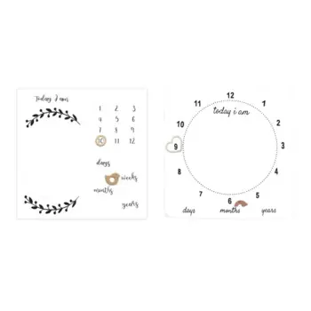Y1UB одеяло для записи роста ребенка, уникальный узор, мягкая текстура, незаменимый фон для фотосессий для новых родителей,