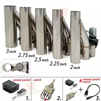 Y-труба из нержавеющей стали, одиночный клапан, электрический выпускной клапан, электронный выключатель, клапан включения/выключения с пультом дистанционного управления или контроллером переключателя