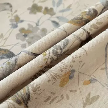 Yaapeet Бежевые шторы из хлопка и льна Blackout