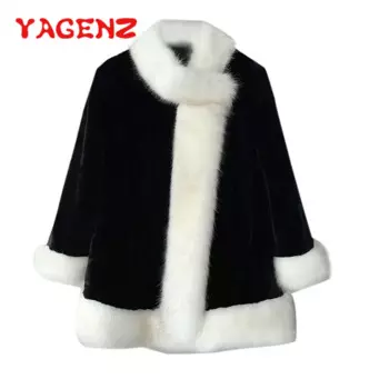 YAGENZ S-3XL пальто из искусственного лисьего меха Женское зимнее модное пальто с мехом элегантная Толстая теплая верхняя одежда Меховая куртка Chaqueta Mujer 630