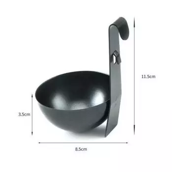 Яйцеварка из нержавеющей стали черная