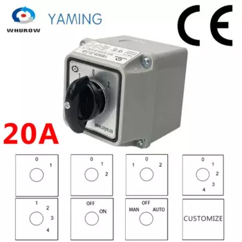 Yaming YMW26-20/2M IP65 переключатель 20A 2 полюса