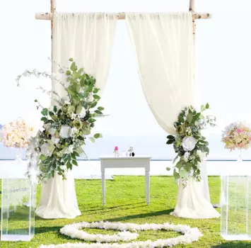 Yannew Свадебная арка из искусственных цветов