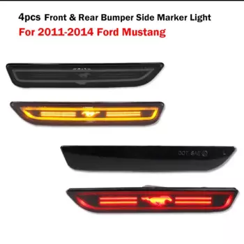 Янтарный/белый/красный светодиодный автомобильный передний/задний габаритный индикатор для Ford Mustang 2010-up указатели поворота стояночные огни