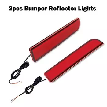 Янтарный для Mitsubishi Lancer Evo X Mirage Outlander, боковой габаритный фонарь, указатель поворота и красный отражатель бампера, задний/тормоз, задние противотуманные фары