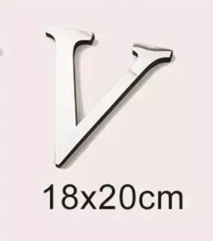 YanTin 3D зеркальные наклейки на стену английский алфавит