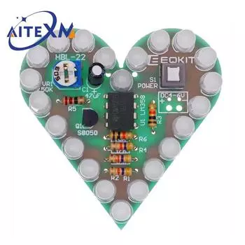YANXD DIY Kit Heart Shape Breathing LED Lamp Kit