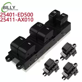 Главный переключатель стеклоподъемника YAOPEI 25401-ED500 25411-AX010 для Nissan TIIDA C11 SC11 C11Z VERSA S SL 2007-2010 25401ED500