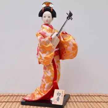 Японская кукла гейши из гипса 30 см