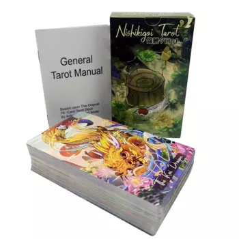 Японская рыба кои Nishikigoi, Золотая Рыба, художественная карточка, традиционная азиатская культура, Мистик-Таро, уникальный Таро Индий для начинающих