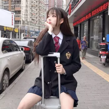 Японская Униформа JK ветер колледжа значок вышитый мешковатый маленький костюм шерстяное пальто куртка женская одежда школьная форма для девочек