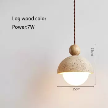 Японская желтая травертиновая люстра JIANKEXING