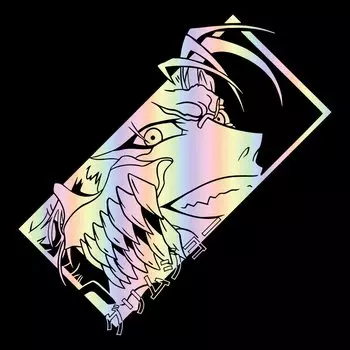 Японские Аниме наклейки Grim полые виниловые наклейки погодостойкие наклейки для лобового стекла автомобиля заднего окна автомобильные декоративные аксессуары