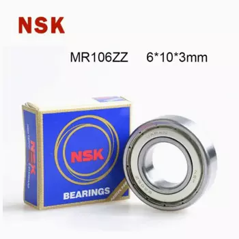 Японские миниатюрные подшипники NSK MR106ZZ, 5/10 шт., 6*10*3 мм, высокоскоростные металлические герметичные детали высокоскоростного механического оборудования из хромированной стали