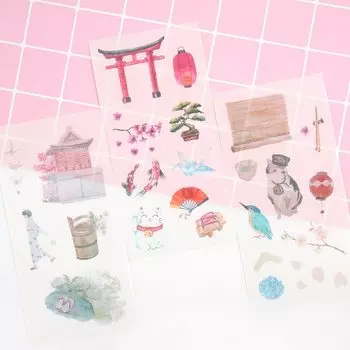 Японские наклейки с вишневым цветком для скрапбукинга nbyinto