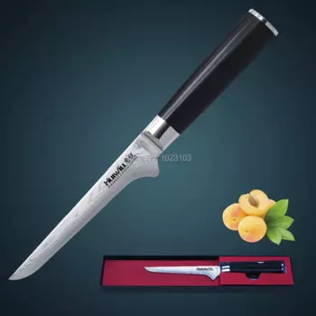 Японский кухонный нож HUIWILL VG10 из дамасской углеродистой стали 6 дюймов, универсальный нож для кованых изделий, инструмент для приготовления пищи с кованой ручкой G10