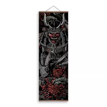 Японский самурай укиёэ тигр полотно AsenArt