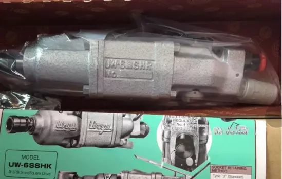 Японский ударный гайковерт URYU Guasheng, пневматический инструмент, отвертка с прямой ручкой