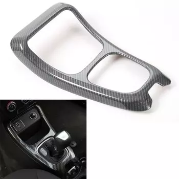 YAQUICKA авто интерьер автомобиля Шестерня сдвига Панель рамка отделка Стайлинг для Jeep Compass 2017 углеродное волокно Черный ABS автомобильные чехлы стикер